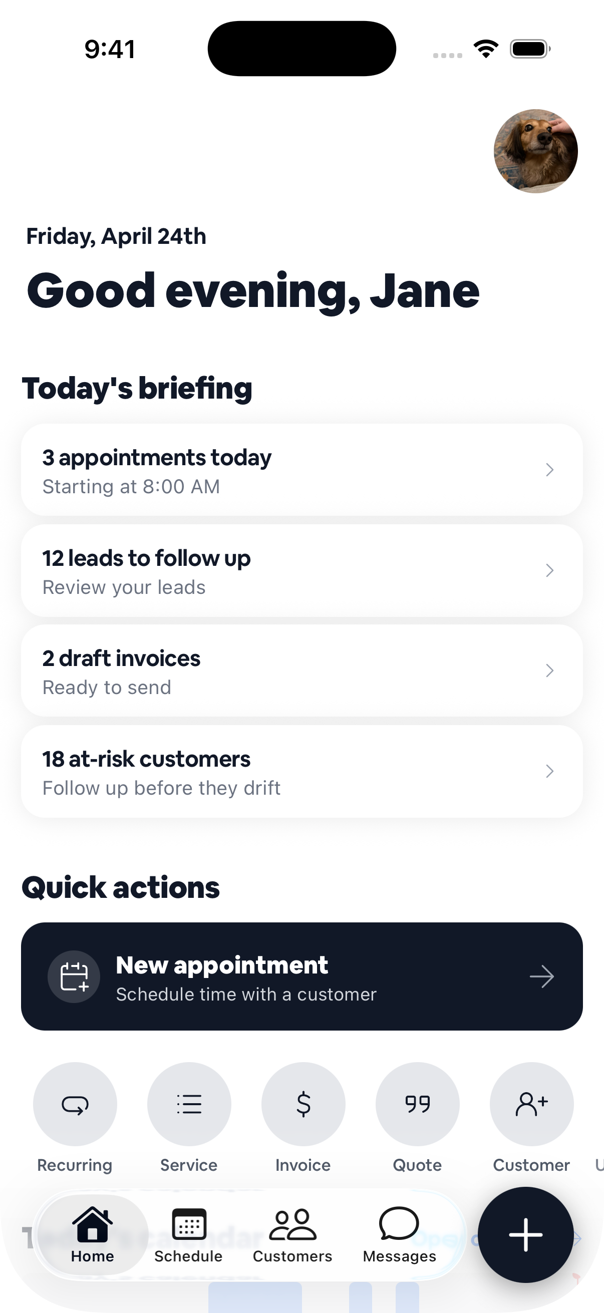 Your office fits in your pocket, mobile view